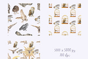 Watercolor Magic Owl, a Decorative Illustration by NNclipart (Thumbnail 8 of 8)