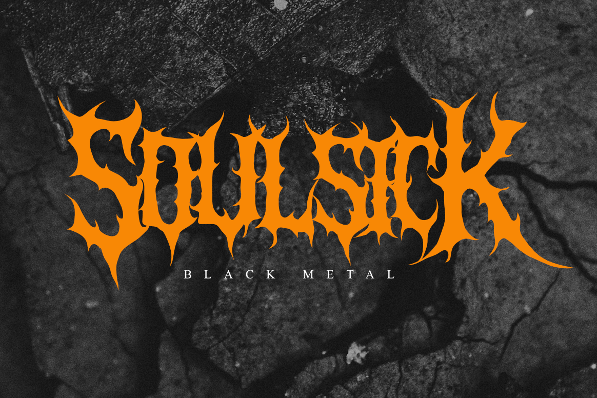 Crimson Sickness | Death Metal, a Symbol Font by Masyafi Studio (Photo 7 of 9)