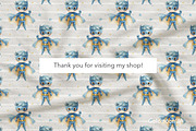 Superhero Boy Patterns & Clipart, a Person Illustration by GoldmoonUA (Thumbnail 5 of 5)