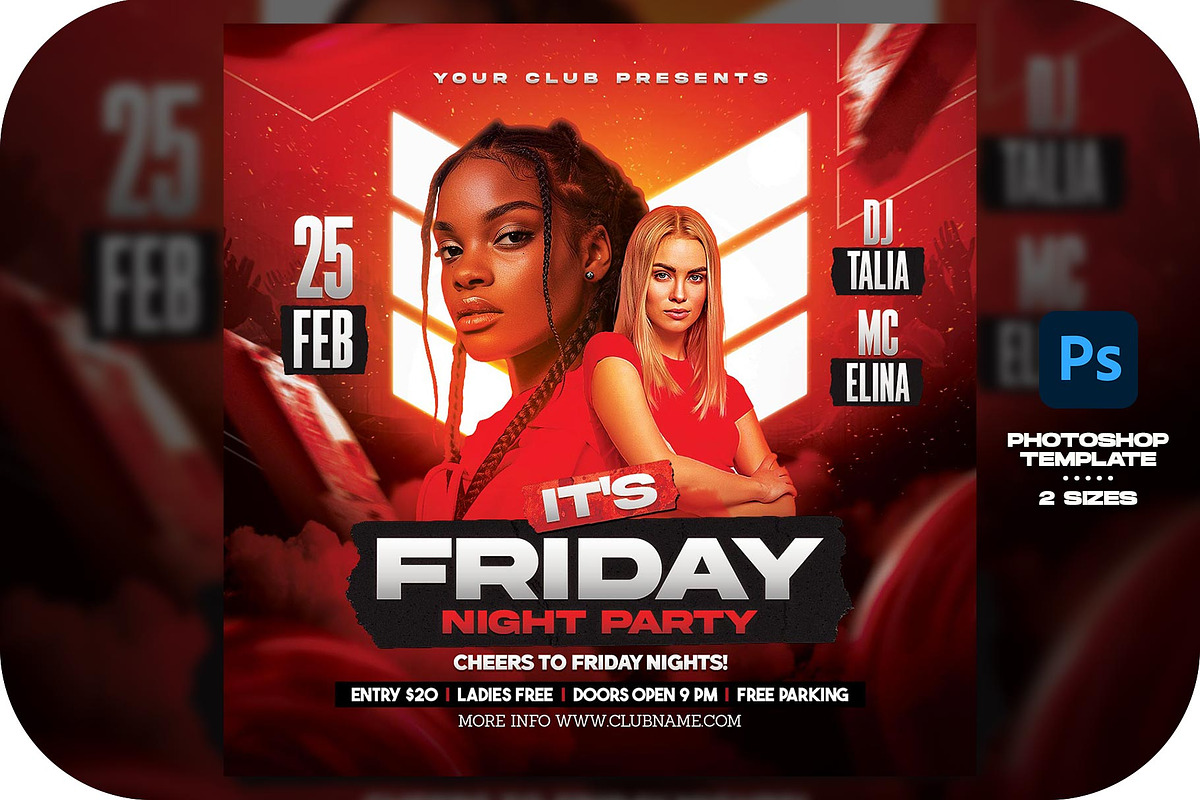Night Club Flyer, a Flyer Template by Flyer Designs (Photo 1 of 4)