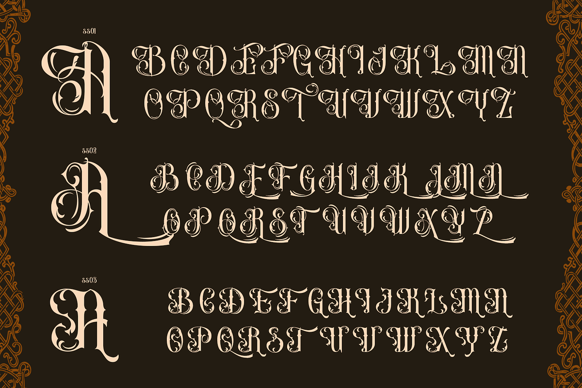 Evahgelina Vintage Font, a Blackletter Font by madeDeduk (Photo 5 of 10)
