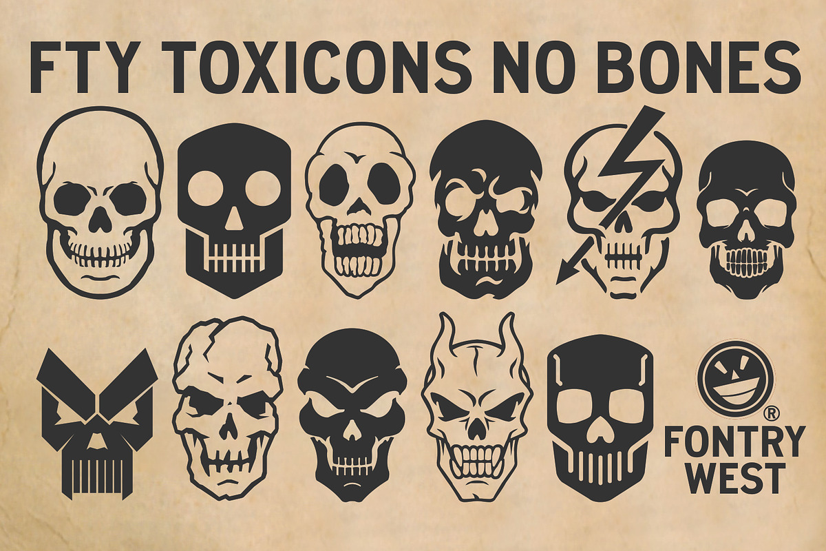 ToxIcons, a Symbol Font by Fontry West (Photo 5 of 9)