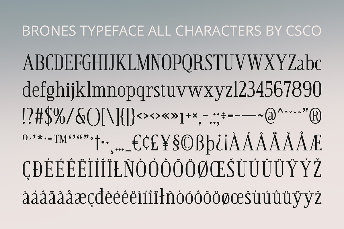 Brones – Classic Font, a Serif Font by Craft Supply Co. (Photo 8 of 8)