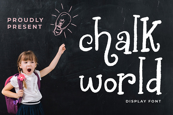 Chalk World Display Font preview 8
