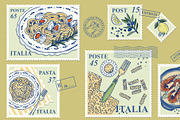 Italian pasta postage stamp, an Object Illustration by Zimages (Thumbnail 3 of 3)