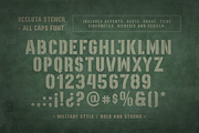 Recluta Stencil, a Font by DonMarciano (Thumbnail 2 of 5)