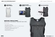 Men's Ghosted Singlet Templates, an Apparel Mockup by PrePress Toolkit (Thumbnail 3 of 6)
