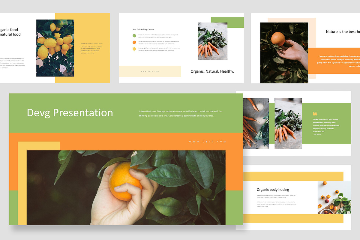 Devg : Food Venture Google Slides, a Presentation Template by Punkl Camp (Photo 1 of 16)