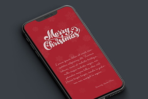 Merry Christmas Card Design Template