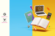 Back to School Sale Banner Template, a Background Graphic by TandemStock (Thumbnail 2 of 3)