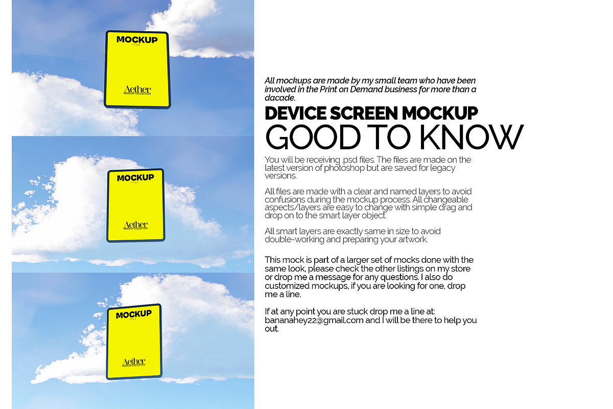 iPad Screen Mockup Bundle, an iPad Mockup by Banana Mockups (Photo 6 of 6)