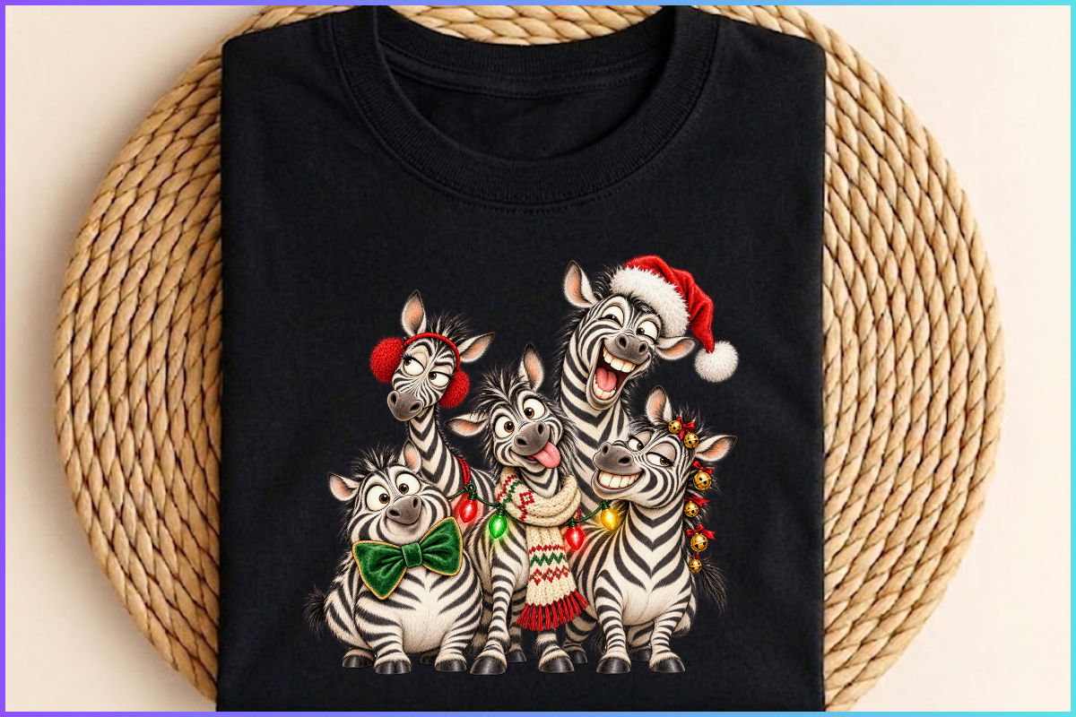 Funny Christmas Animals PNG Cliparts, an Animal Illustration by Ink Gallery (Photo 10 of 13)