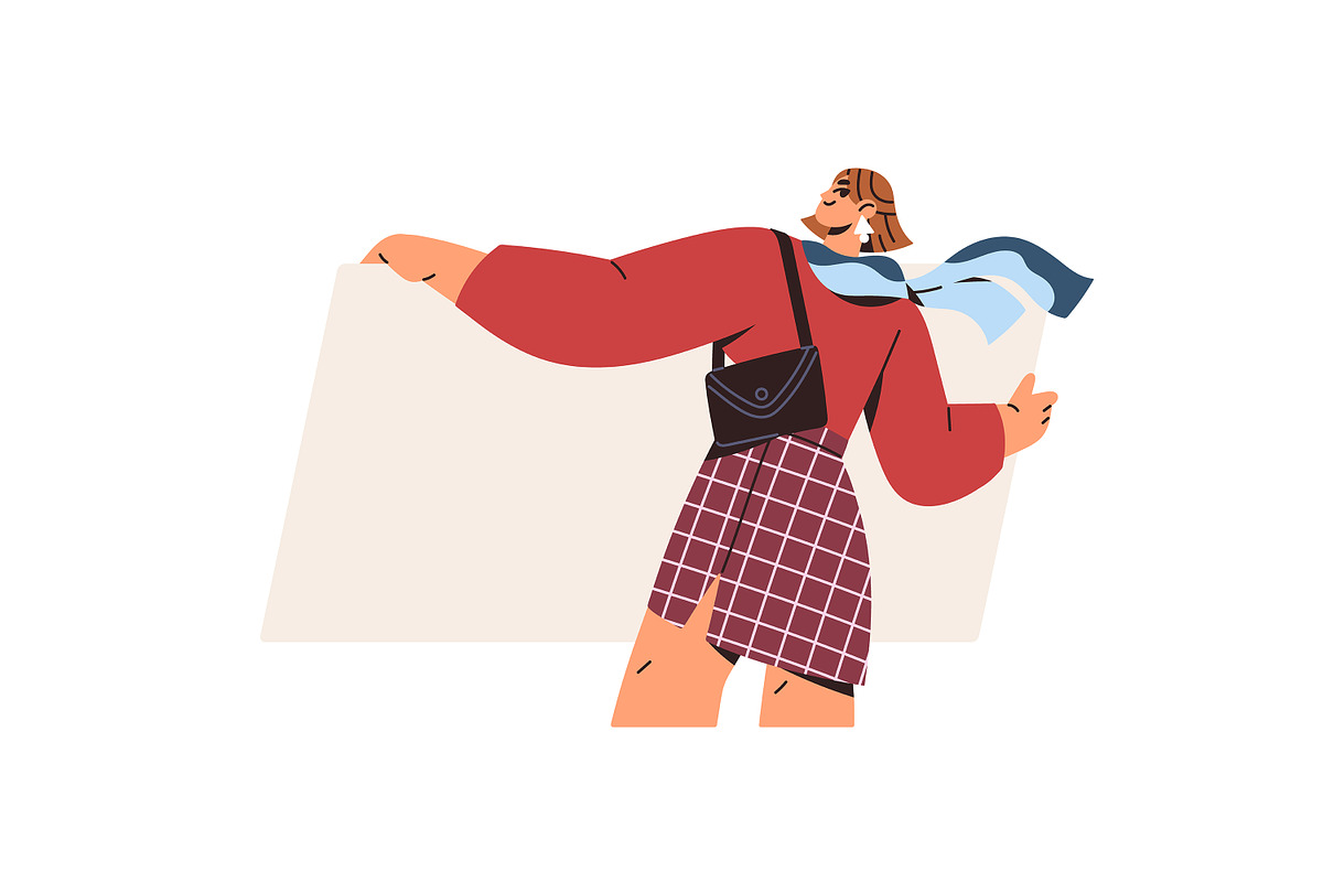 People with blank ad banners set, an Illustration by PaperTrident (Photo 4 of 17)