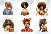 Cute Juneteenth Girl Clipart, an Illustration by designcity5 (Thumbnail 3 of 5)