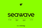Seawave - Unique Sans Serif, a Sans Serif Font by subkulturetype (Thumbnail 1 of 8)