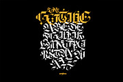 Gothic modern ABC letters, a Blackletter Font by GeekClick (Thumbnail 10 of 15)
