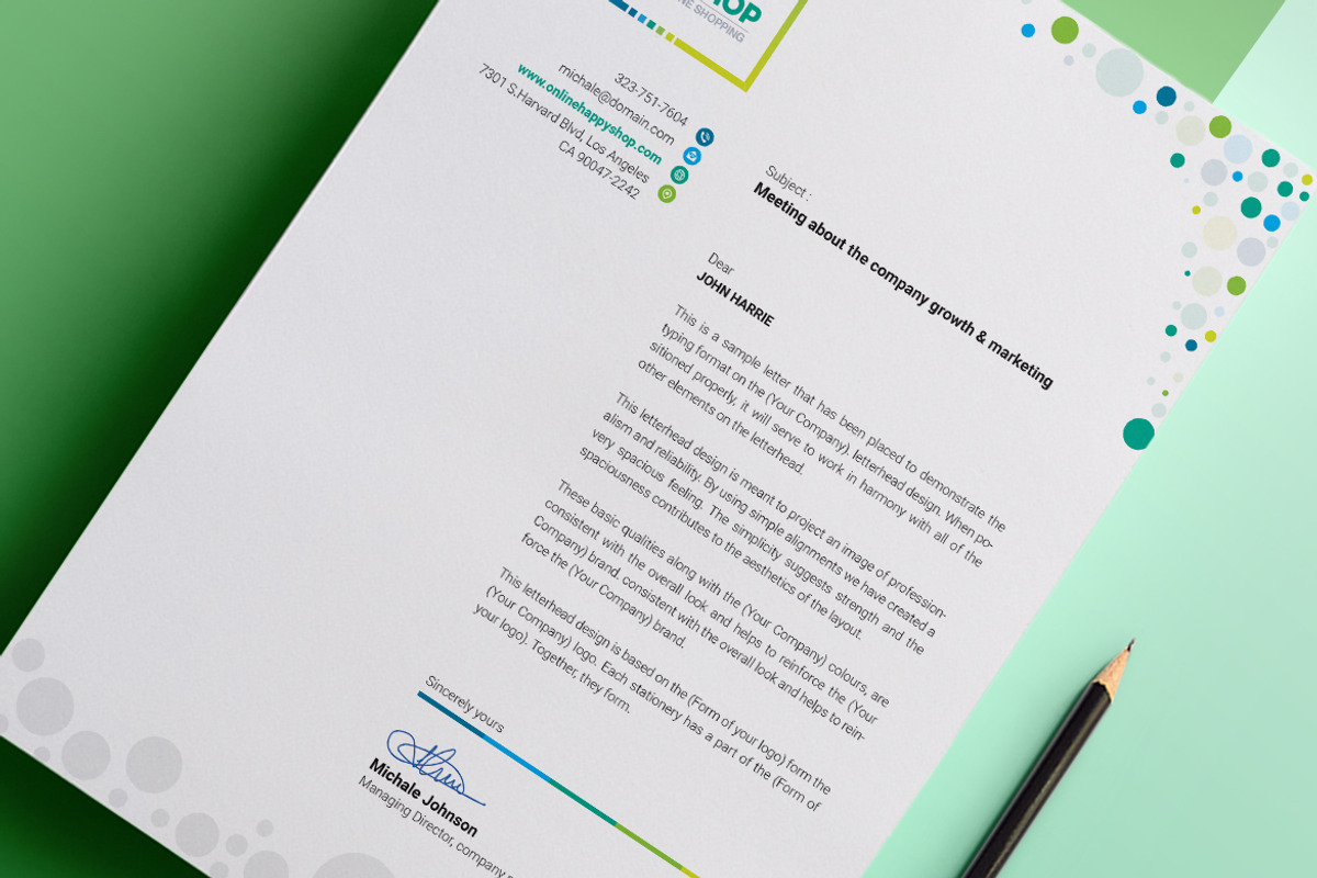 MS Word Letterhead Template, a Stationery Template by ContestDesign (Photo 4 of 8)