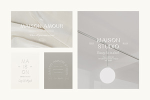 Maison Minimal Logo Kit Ai Eps Psd