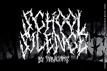 School Silence - Death Metal Font