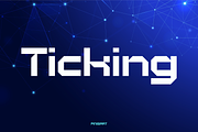 Ticking, a Sans Serif Font by Pinisi ART (Thumbnail 1 of 10)