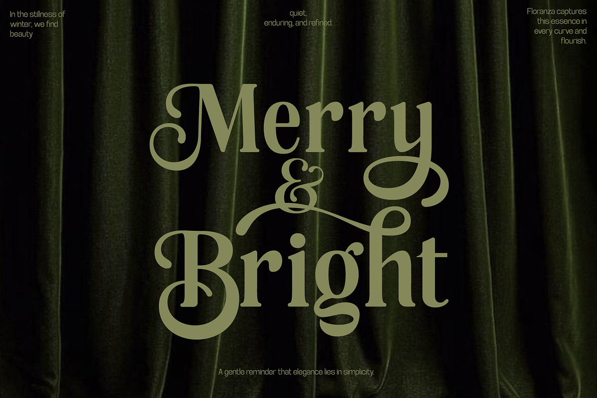 Floranza - Luxury Christmas Display, a Serif Font by Inviline.co (Photo 5 of 10)