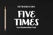 Five Times Fun Handwritten Font, a Handwritten Font by Gumrega Studio (Thumbnail 1 of 6)
