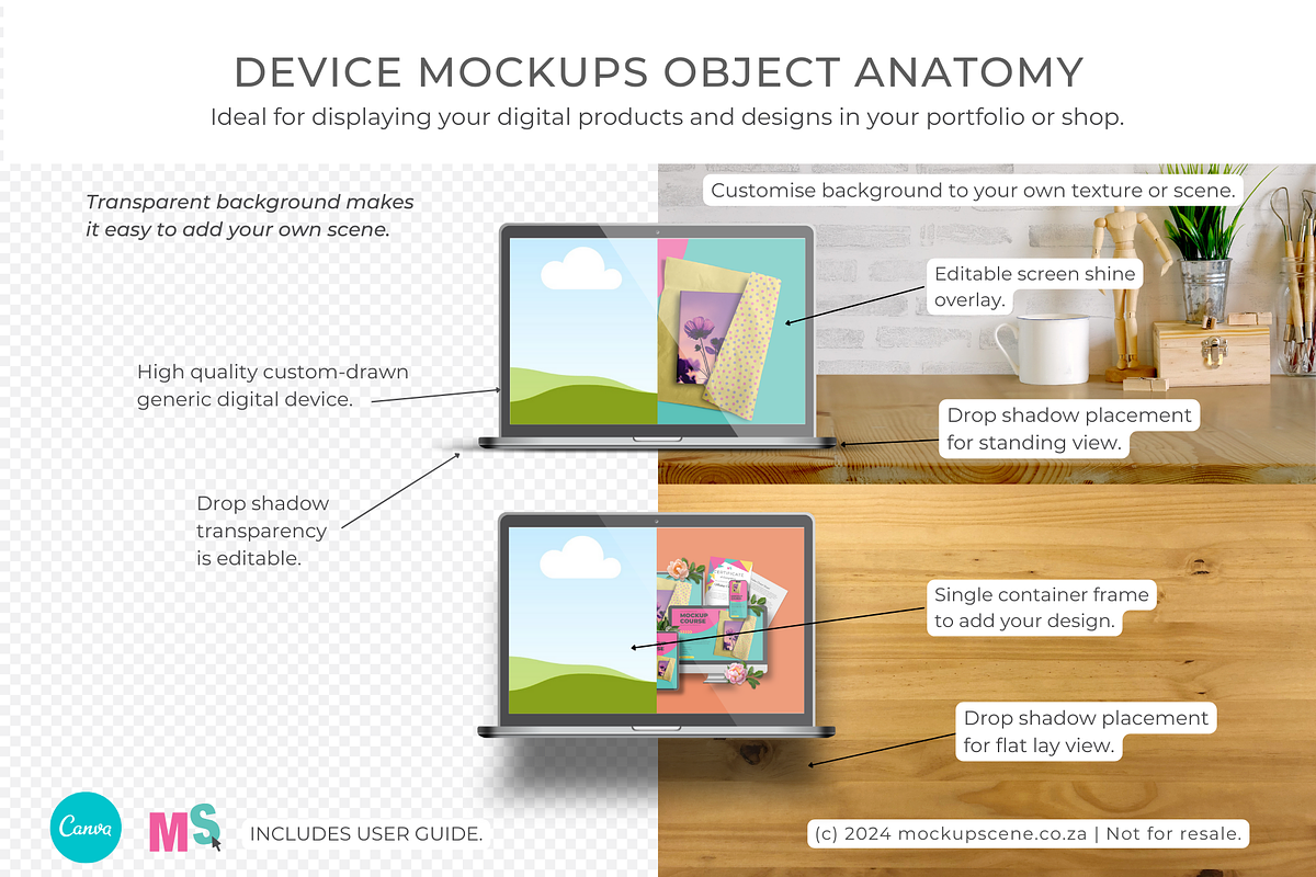 Digital Device Mockups for Canva, a Device Mockup by Mockup Scene (Photo 2 of 16)