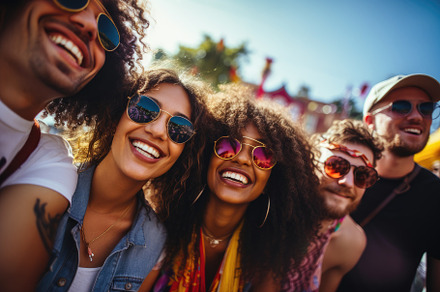 group of happy people at festival, l, a Photo by Iftikhar Alam