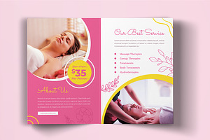 Spa & Massage Bifold Brochure