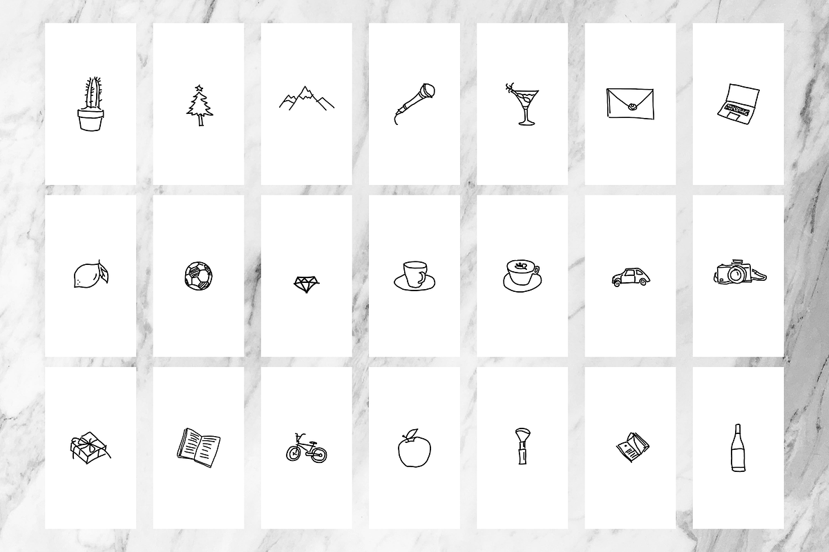 40 Insta Highlight Covers, a Social Media Template by Kristina Dubnovitskaya (Photo 2 of 5)