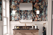 Dark floral patterns & prints, a Wallpaper Graphic by CarmineType (Thumbnail 6 of 10)