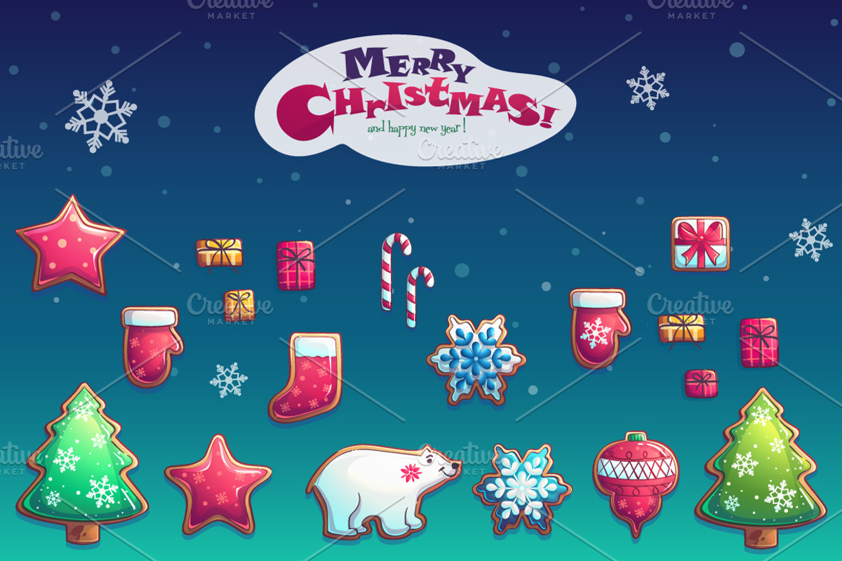 Kit of Christmas and New Year 4, a Card Template by Nearbirds (Photo 2 of 3)