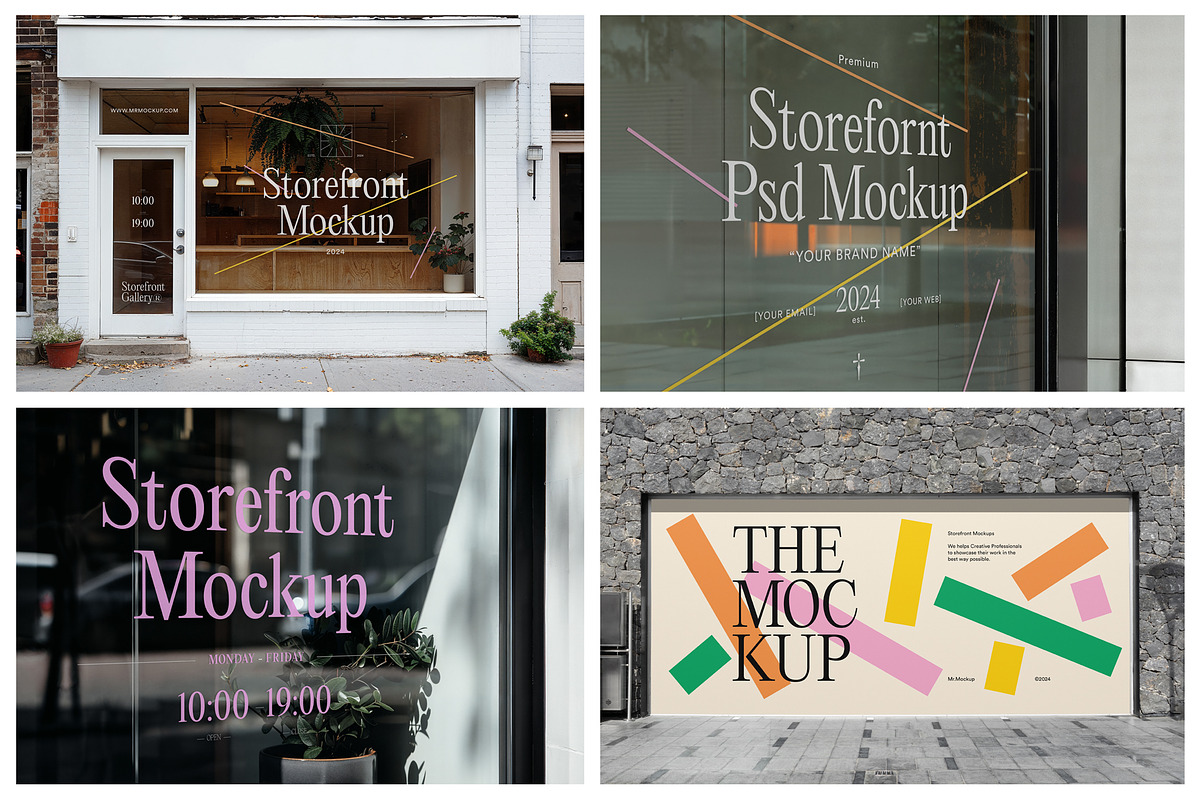 Storefront Mockups - Window Mockups, an Advertising Mockup by Mr.Mockup™ (Photo 8 of 20)