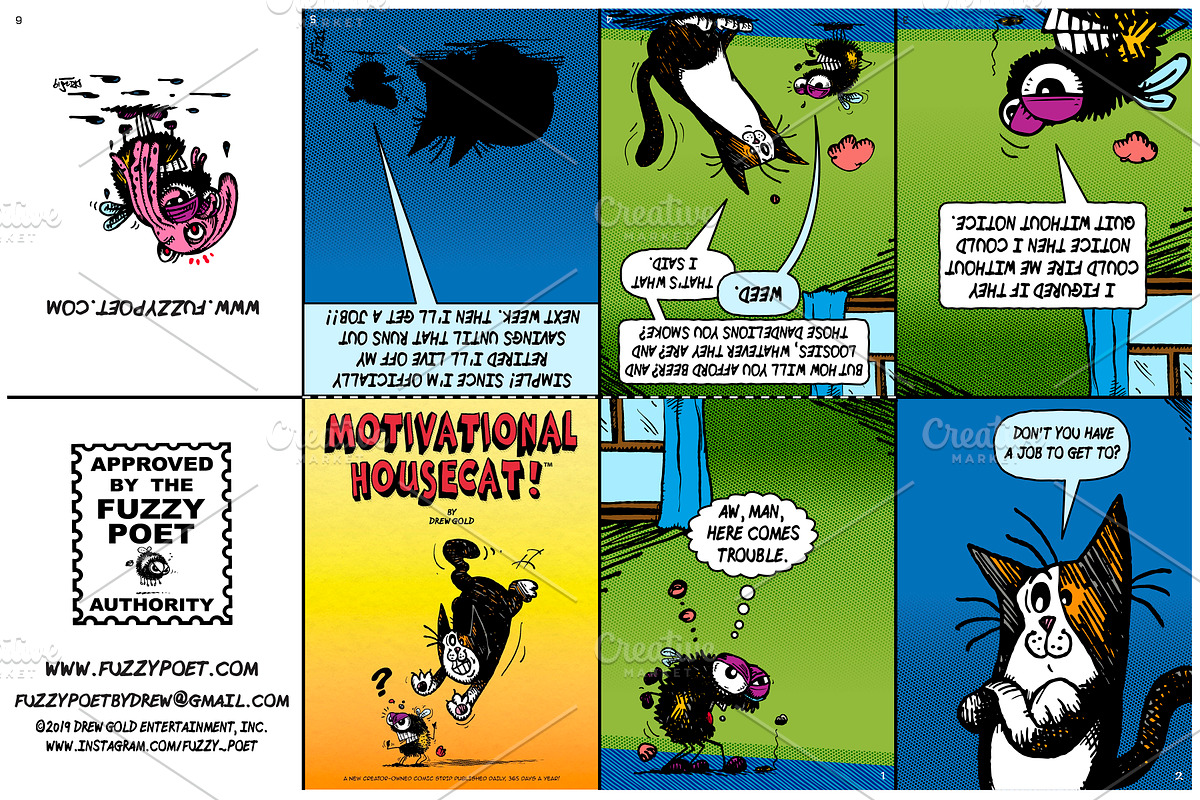 Illustrator Zine and Comix Templates, a Marketing Template by Fuzzy Poet by DG2 (Photo 3 of 6)