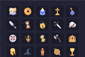 125 Medieval Animated Icons