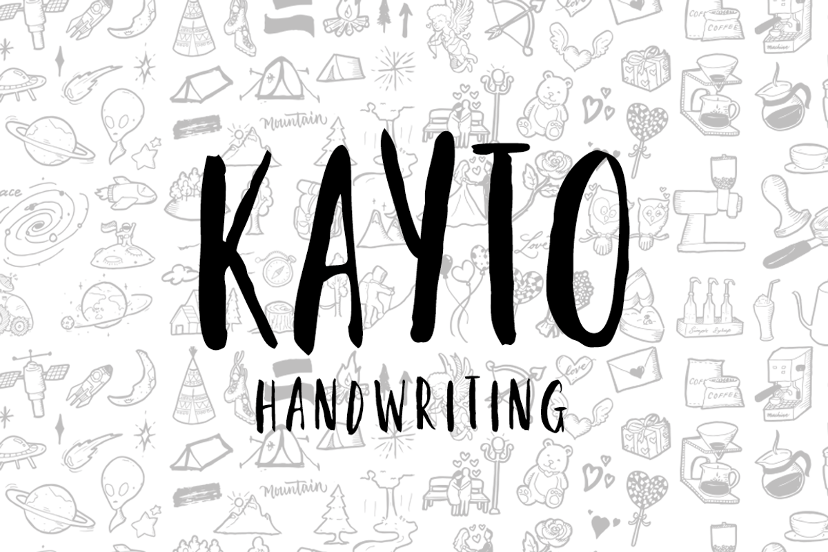Kayto - Calligraphy Font Bundle, a Script Font by dexsarharryfonts (Photo 15 of 21)