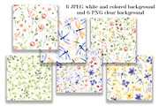Digital paper, patterns wild flowers, a Pattern Graphic by Larisa Maslova (Thumbnail 2 of 3)