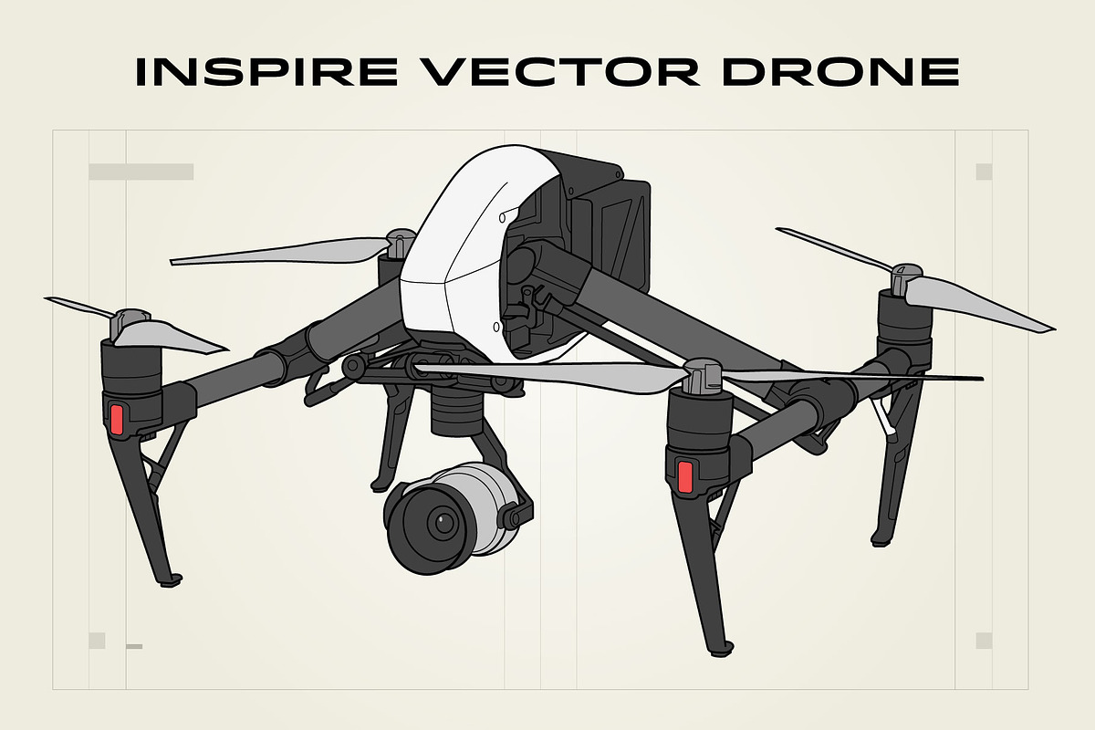 Inspire Vector Drone Illustration, an Object Graphic by Stypeface (Photo 1 of 3)