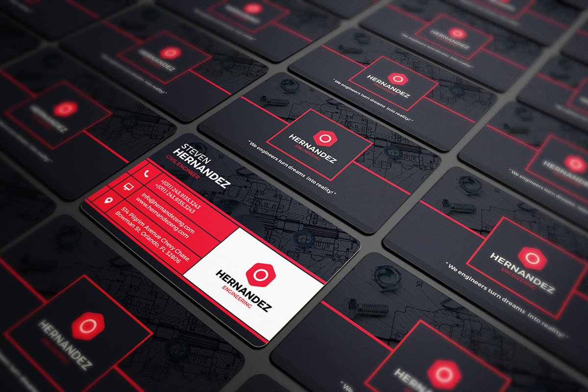 100 Modern Business Card Bundle, a Business Card Template by GraphicsEgg (Photo 11 of 102)