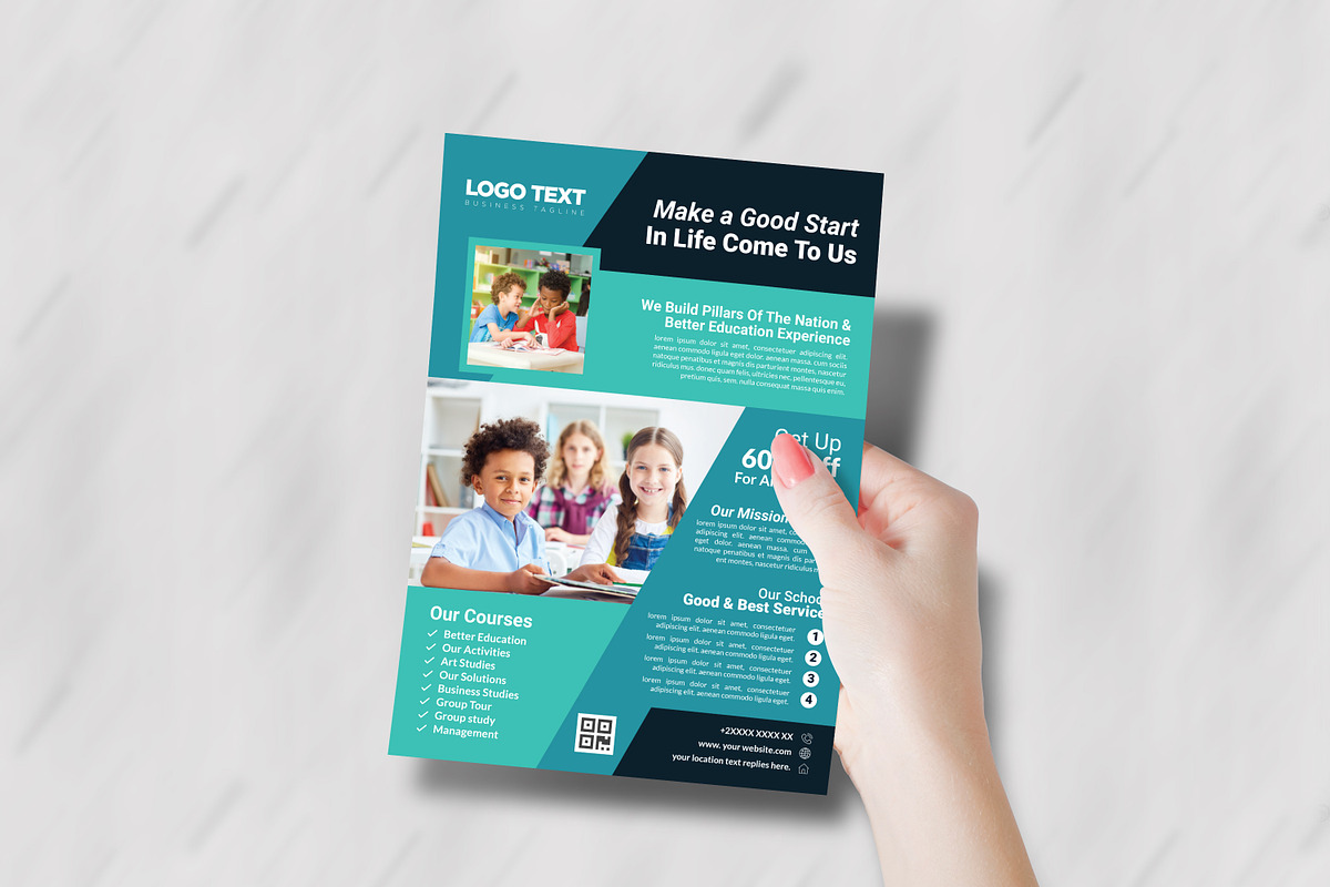 School Flyer Templates, a Flyer Template by MRI STUDIO