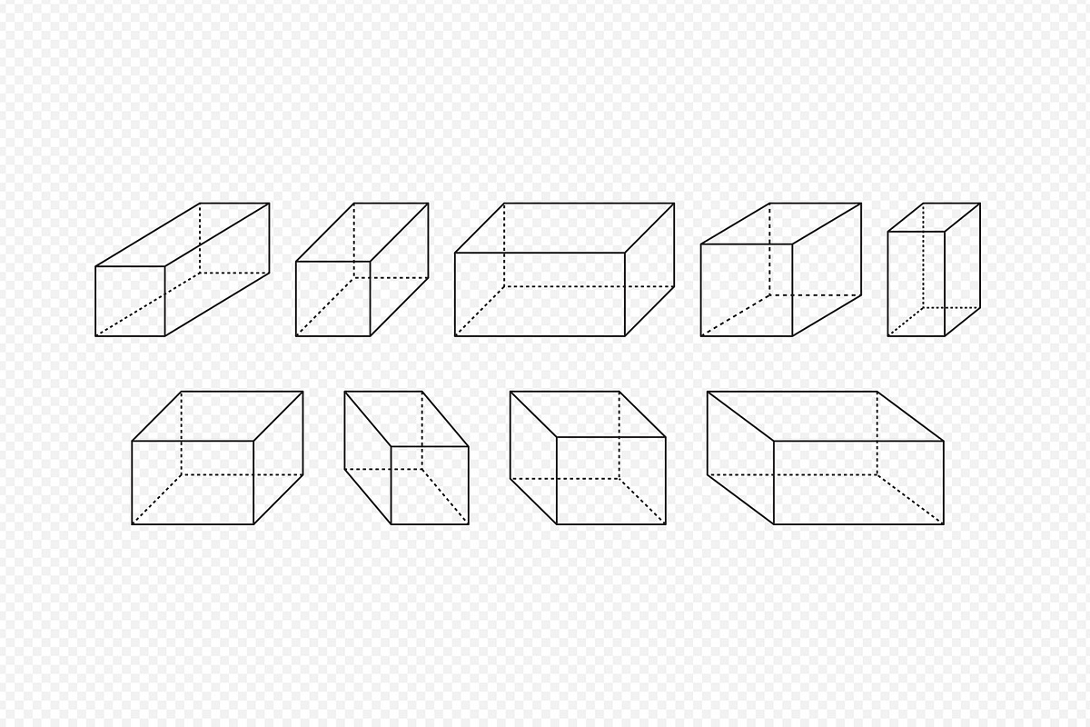 Rectangular prism outline., a Background Graphic by kaisorn (Photo 3 of 3)