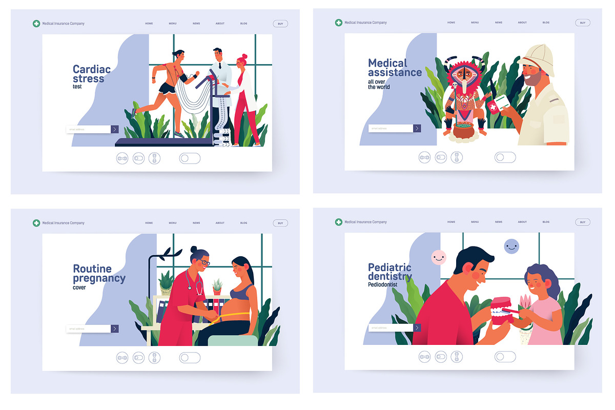 Part 1 Medical website illustrations, a Healthcare Illustration by Grivina's shop (Photo 18 of 37)