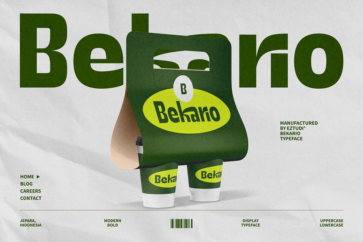 Ez-Bekario Sans Modern Display, a Sans Serif Font by Eztudio (Photo 14 of 15)