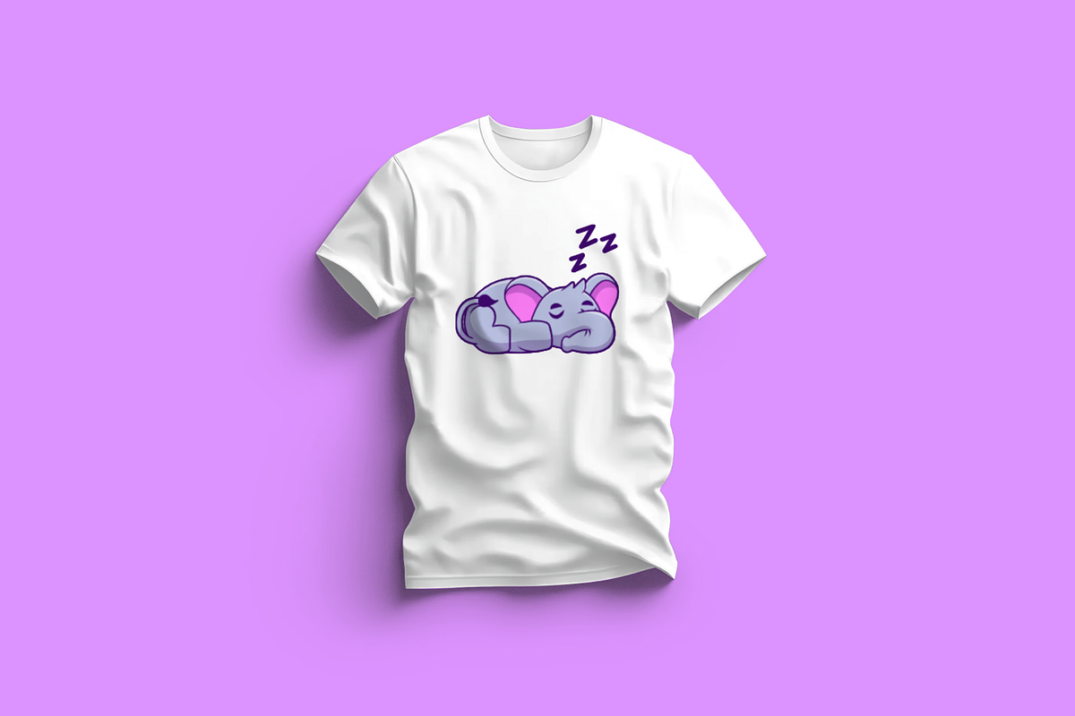 Cute Elephant Sleeping Cartoon, an Animal Illustration by Artstorystudio (Photo 3 of 3)