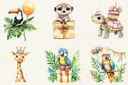 Safari Birthday Clipart, an Illustration by OK Design (Thumbnail 5 of 5)