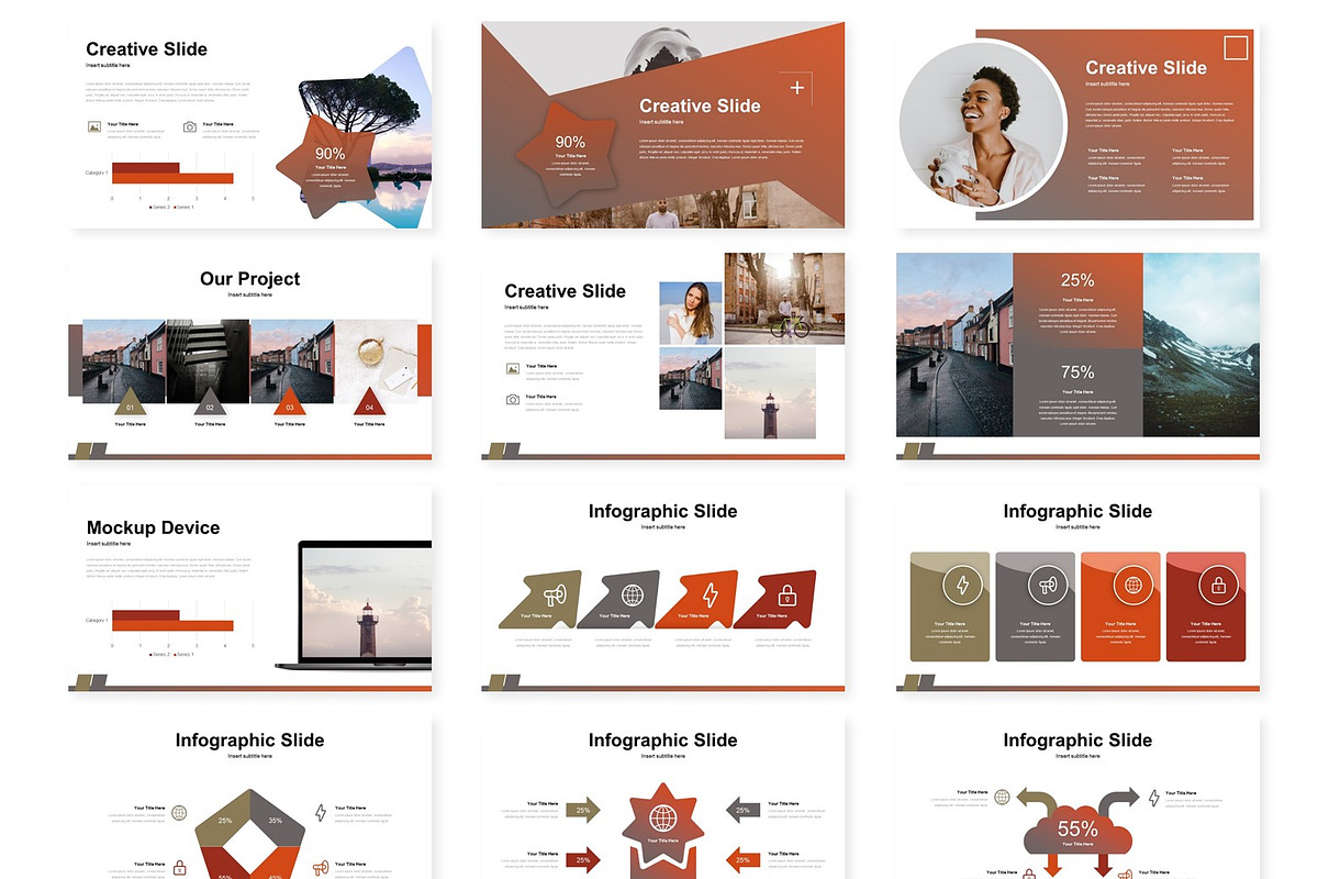 Lands - Powerpoint Template, a Presentation Template by AQR Studio