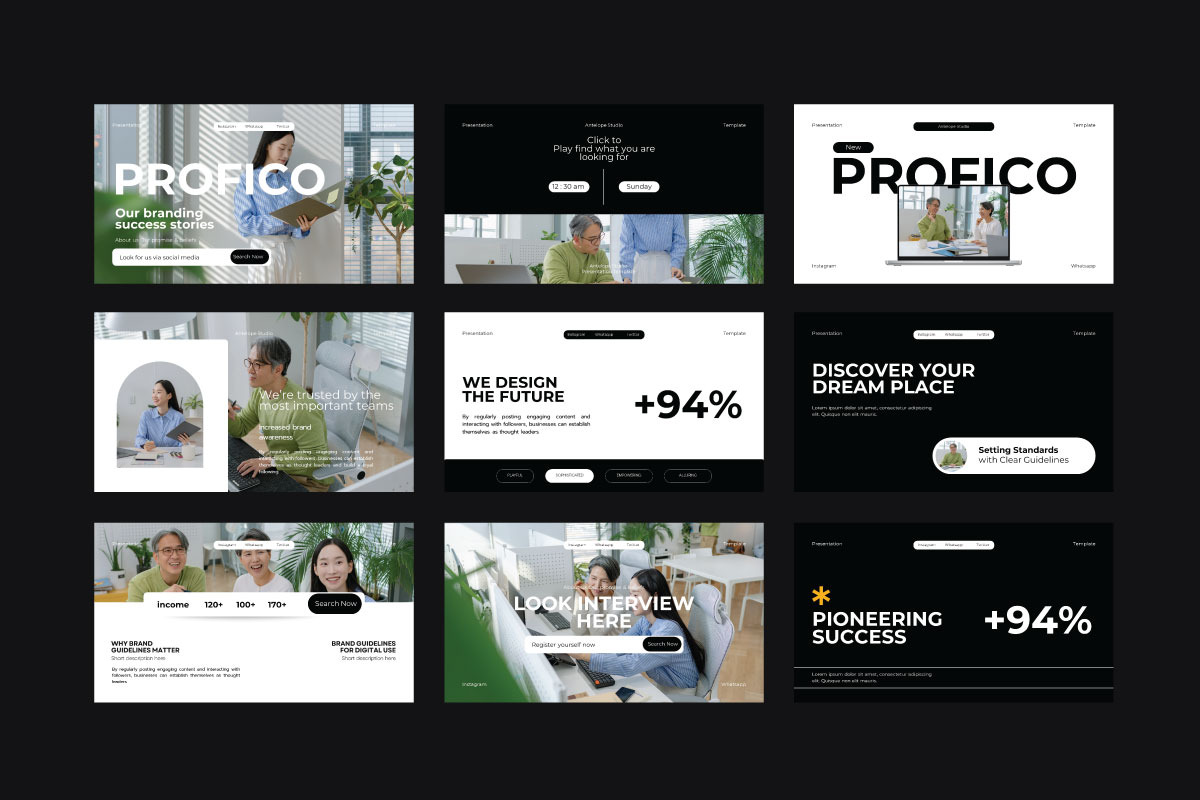 Profico - Brand Strategy PowerPoint, a Presentation Template by Antelope Studio (Photo 4 of 7)