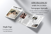 Newspaper Wedding Template, an Invitation Template by ZoloDesignHub (Thumbnail 2 of 9)