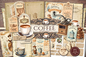 Coffee Scrapbook Kit