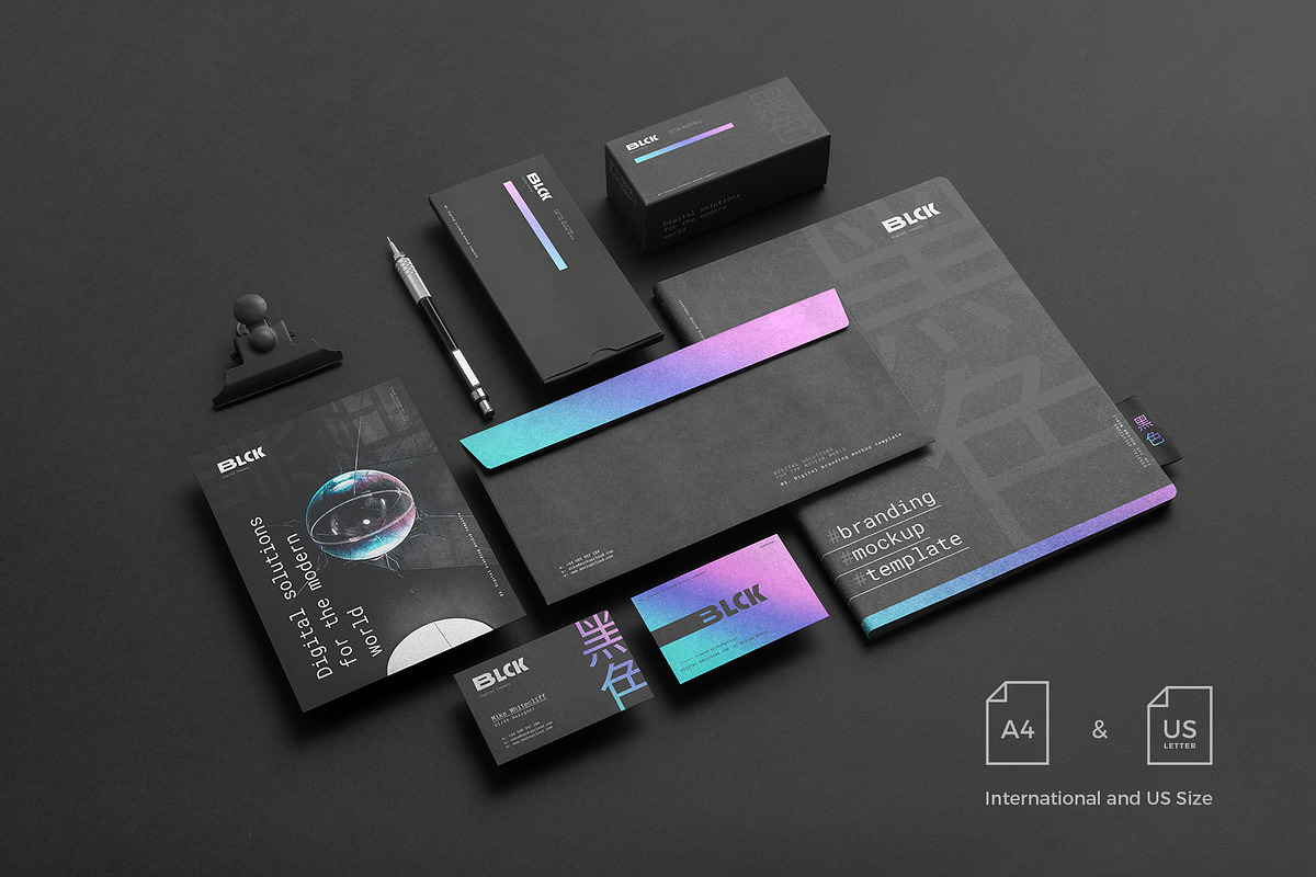 Blck Branding Mockup, a Packaging Mockup by Mockup Cloud (Photo 2 of 18)
